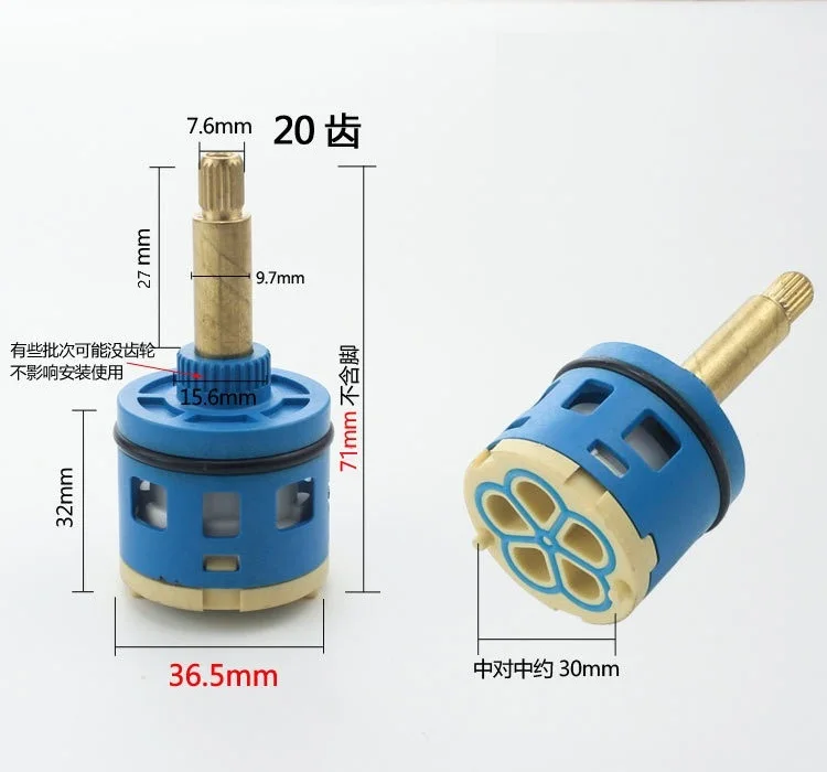 Wall Mounted Concealed Shower Faucet Diverter Valve Cartridge 5 hole Water Separator Valve Core Shower Faucet &Phi;36.5mm Cartridge