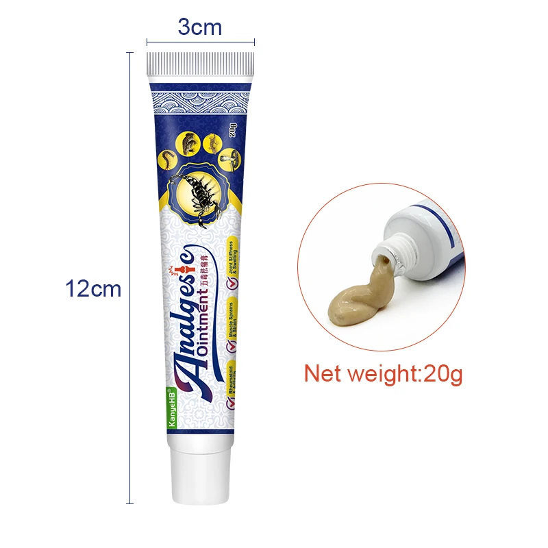 1pcs Pain Relief Cream Scorpion Joint Cream Knee Effusion Back Pain Ointment Osteoarthritis Muscle Stiff Sciatica Plaster A1528