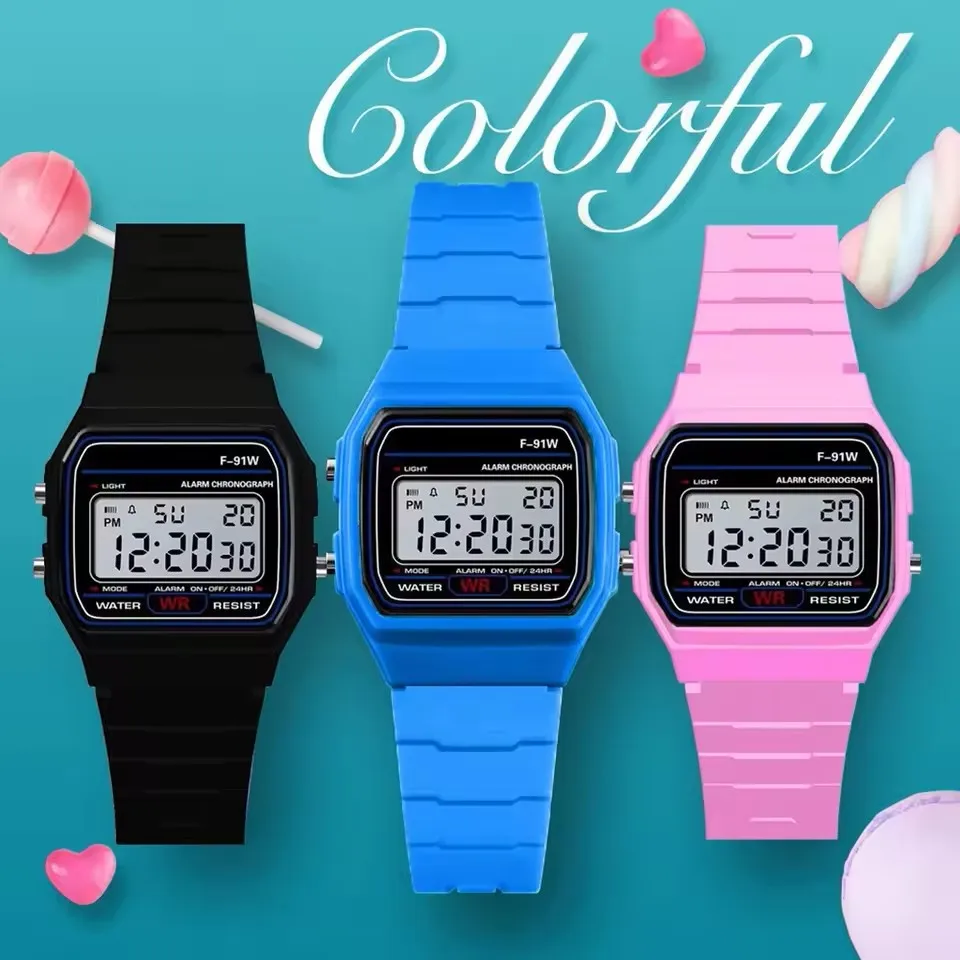 Fashion Luxury Brand Children Watch Silicone Sports LED Electronic Multifunction Kids Digital Watches Waterproof Men Women Clock 2