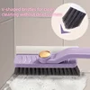 4 in 1 360° Rotating Hard Bristle Scrubber Multi-Purpose Tile Cleaning Brush with Clip Scraper for Bathroom Kitchen Floors 2