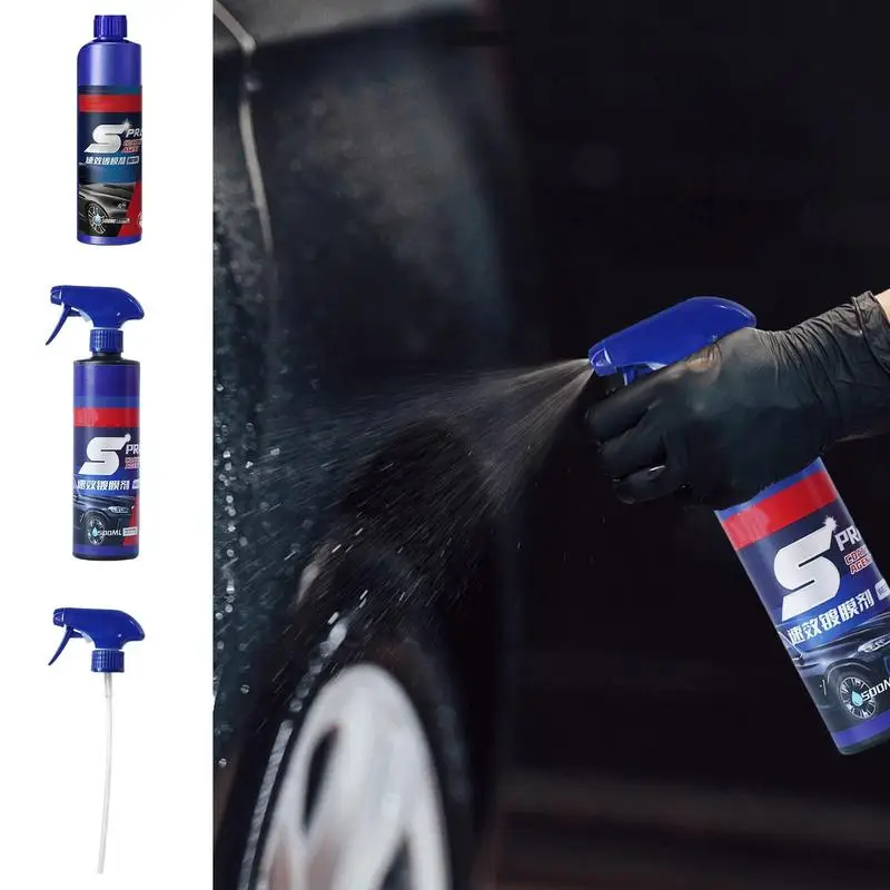 Spray Per Rivestimento Auto 3 In 1 Spray Per Rivestimento Rapido Ad Alta Protezione Shine Ceramic Car Wash Nano Spray Resist Water Dirt Polishing Pain