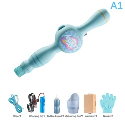 Enchanting Bubble Fog Wand with Colorful Lights - Interactive Summer Party Toy (A1)
