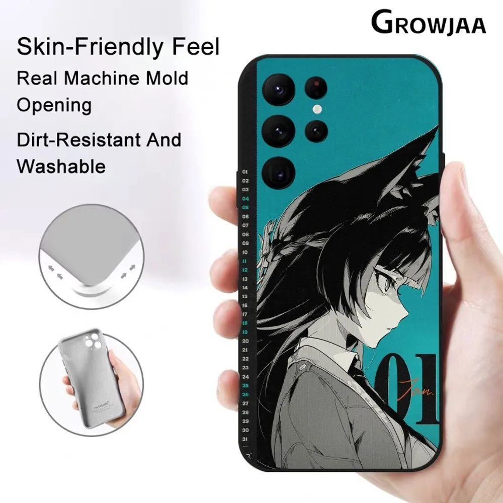 Miyabi Hoshimi Design Protective Silicone Phone Case