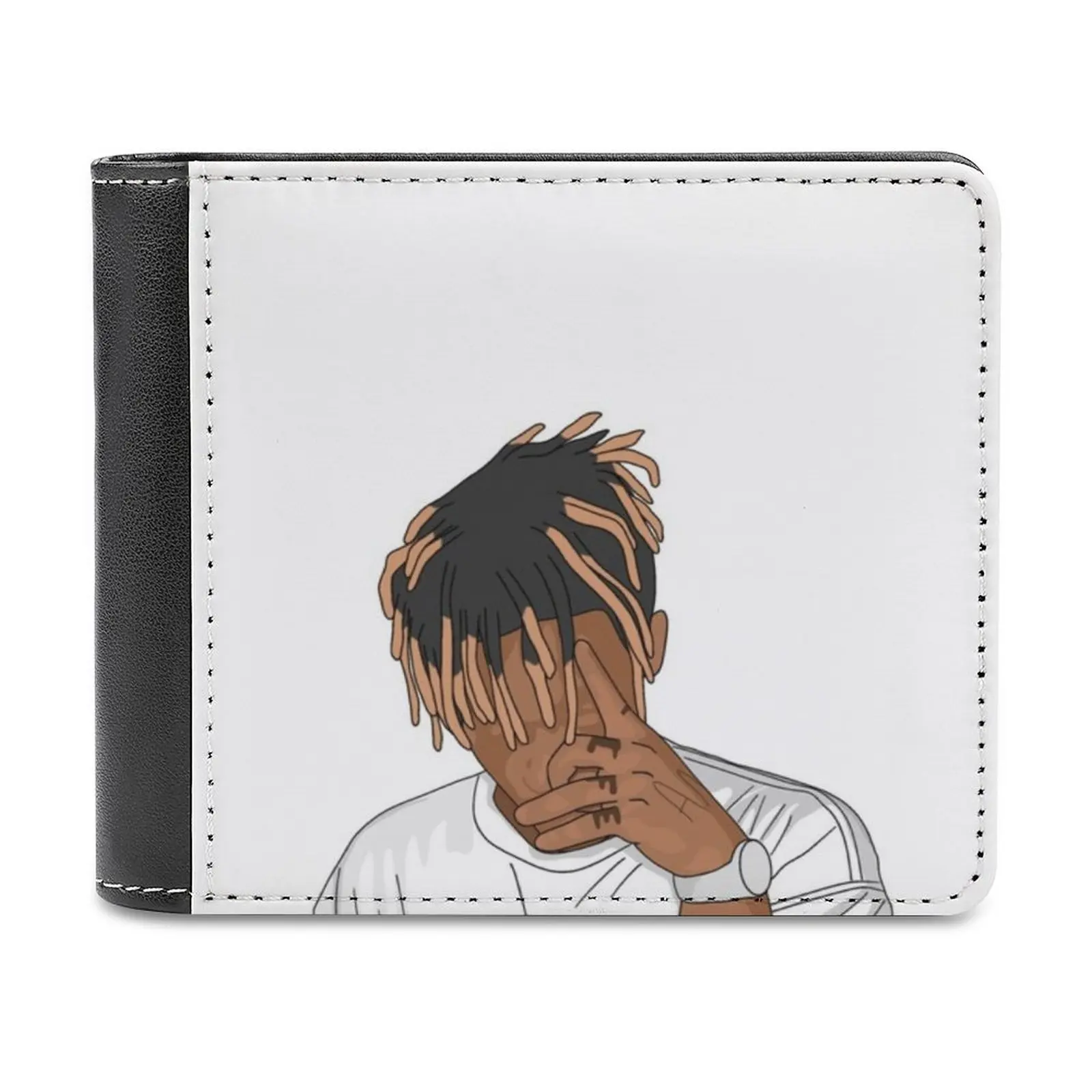 

Juice Wrld Men's Wallet Pattern Leather Men's Short Wallet Multi-Card Wallet Fashion Purse Juice Wrld Juice Wrld Illustration
