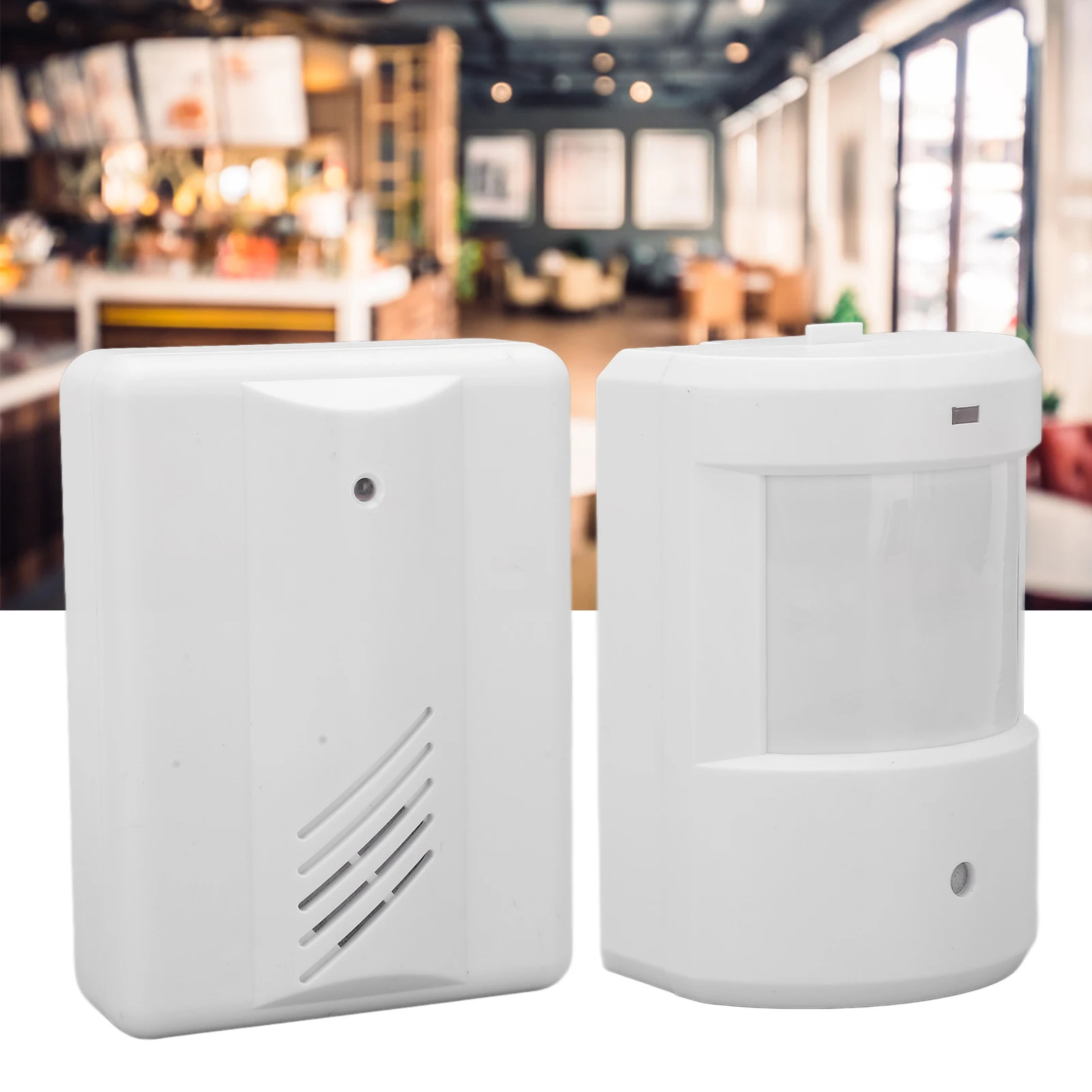 Wireless Driveway Alarm Infrared Transmitter Doorbell Receiver Motion Sensor Weatherproof for Home Security System new