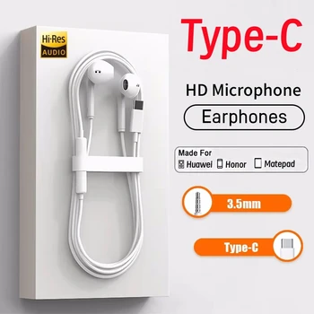 Fones de ouvido originais para xiaomi mi 15 14 13 redmi k70 k60 k40 nota 12 11 pro huawei companheiro samsung s23 tipo c 3.5mm com fio 1