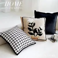 Juste de coussin rétro pour canapé, taie d'oreiller, marron, plante, avoine, crème légère, luxe, salon, tête de lit, Premium 3