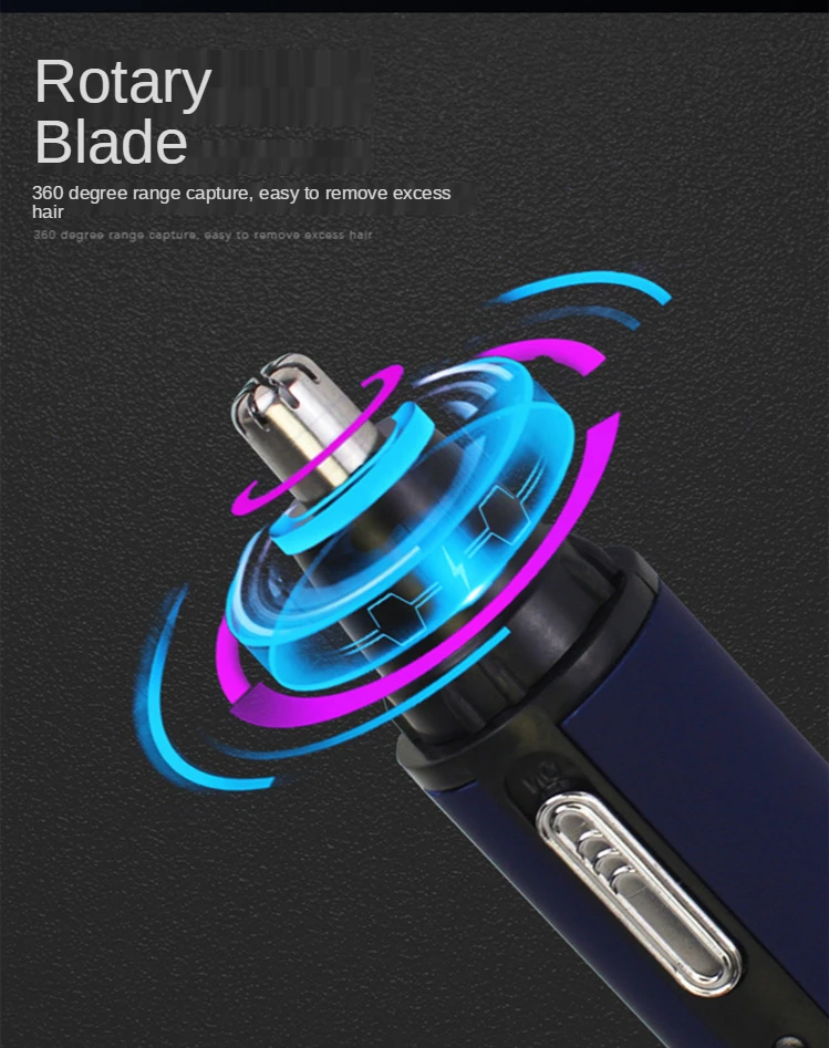 Ear Nose Hair Trimmer Men's Rechargeable Electric Shaver Trimmer Rechargeable Nose Hair Trimmer Electric Removal Clipper Razor