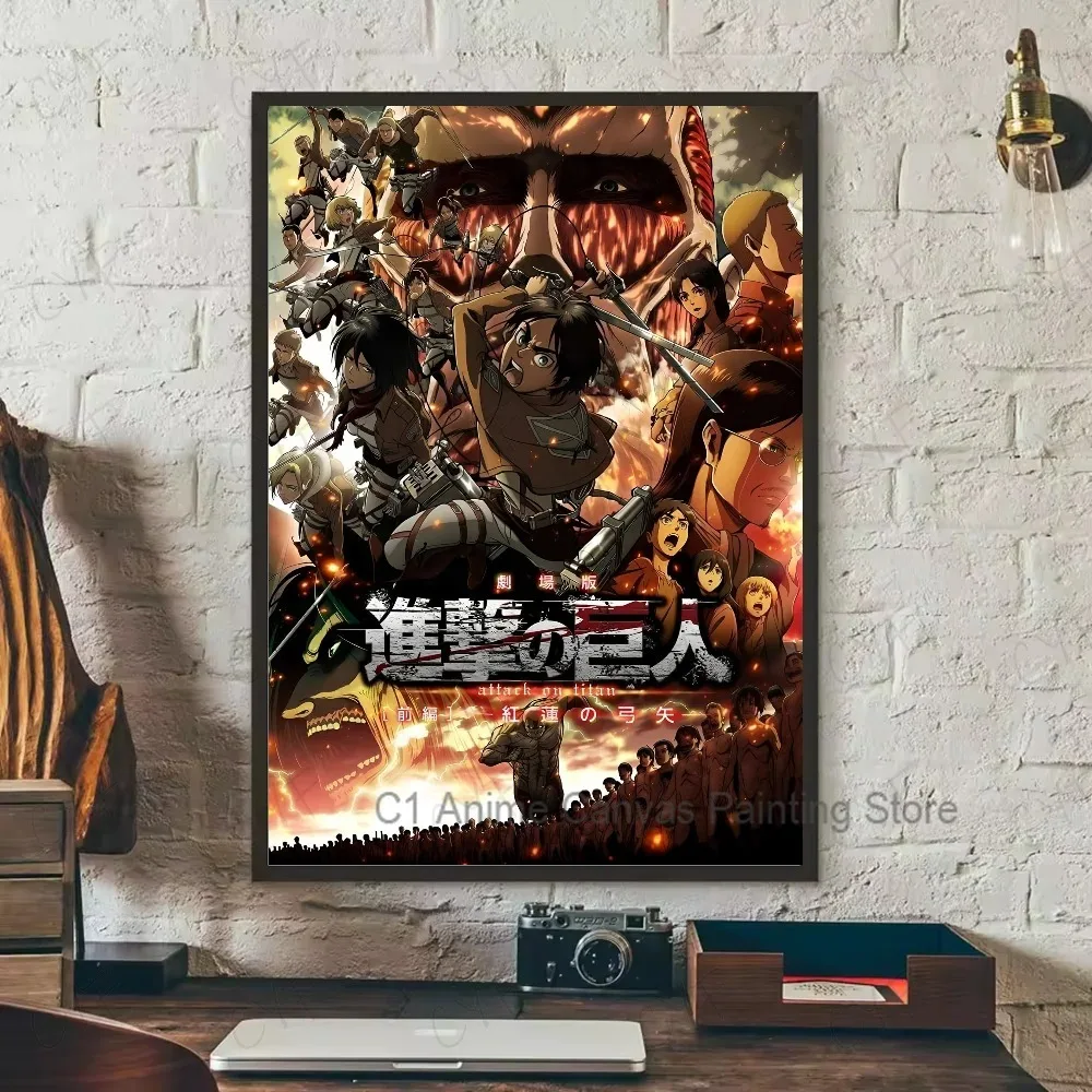 Attack on Titan Canvas Art Poster - Coffee House Bar Room Wall Decor