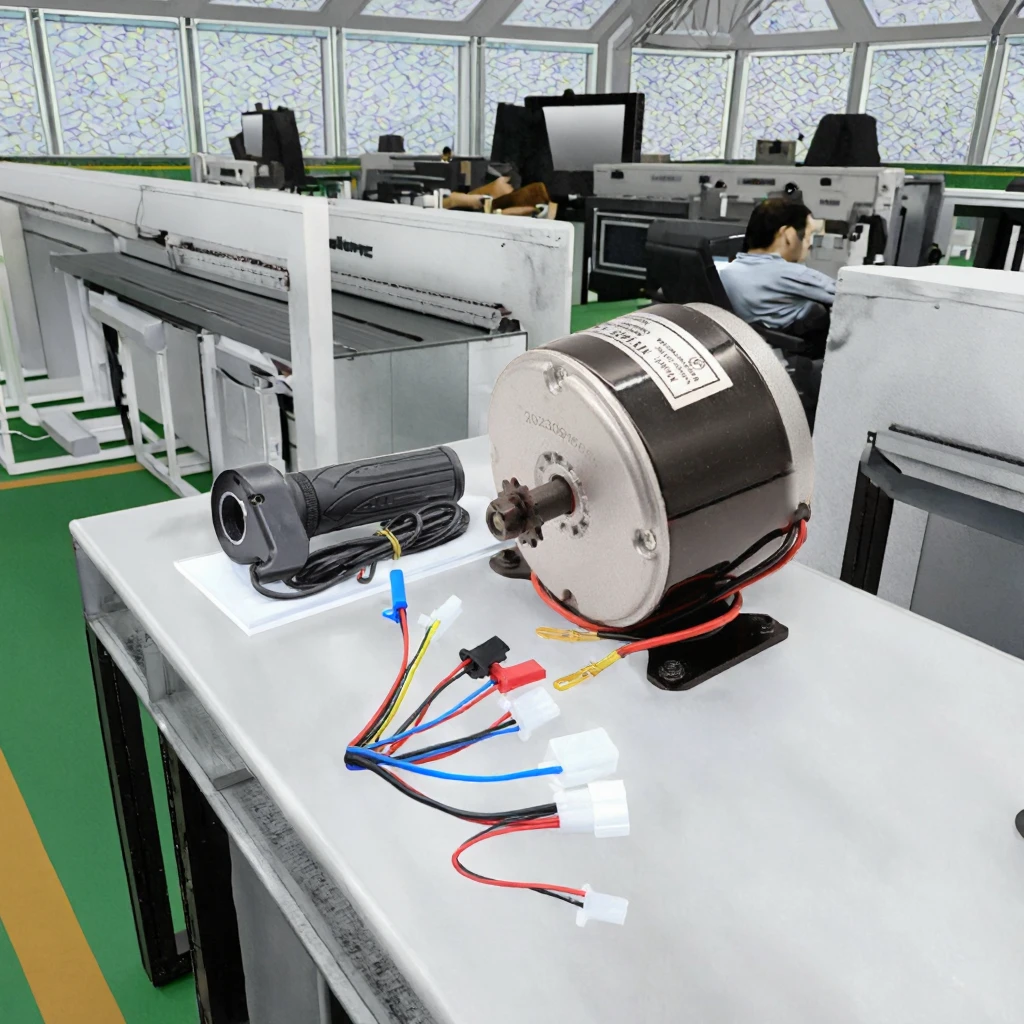 24V 250W High Efficiency MY1016 DC Brush Motor for Fan Foot With Controller and