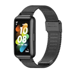 Silicone Strap Bracelet for Smartwatch Fitness Band - Enhanced Comfort & Style (Black Milan)