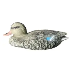 Realistic Floating Duck Decoy - Decorative Pond & Yard Ornament (Khaki)