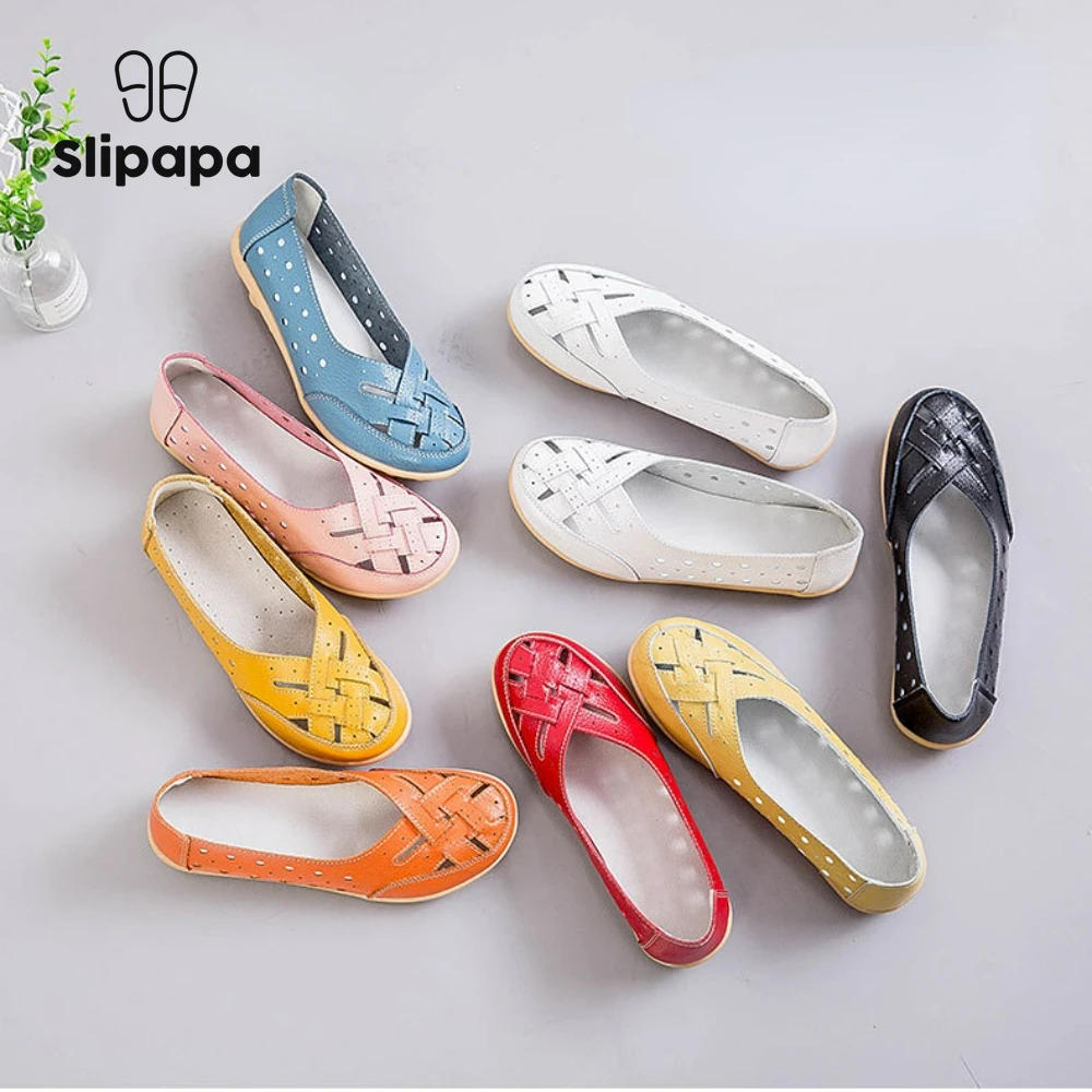 

Women Flats Casual Shoes for Women Soft Leather Loafers Woman Oxford Solid Color Round Plus Size Shoes 35-46 Zapatos De Mujer