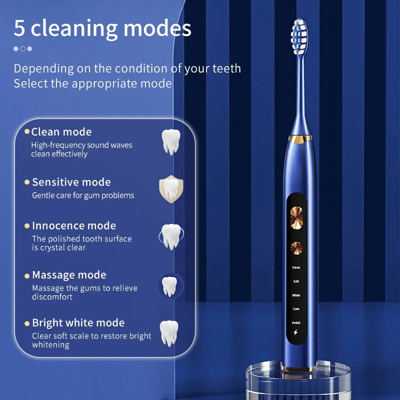 Xiaomi Youpin Electric Toothbrush Sonic Vibration Brushes Dental Tooth Whitening Cleaner USB Rechargeable Oral Care Toothbrush 2