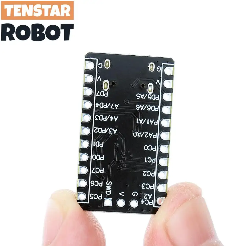 TSTARDEV 2pcs Black CH32V003 Development Board Minimum System Board Core Board RISC-V CH32V003F4P6 Microcontroller Module image 3