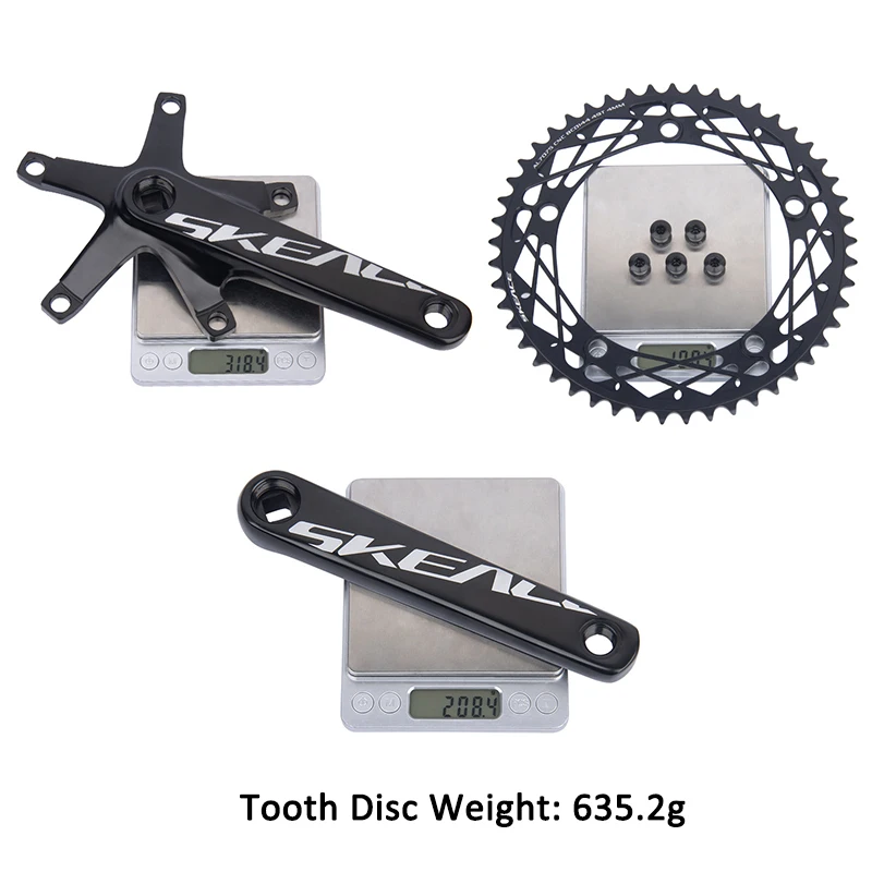  MTB  簢 Ȧ ũũ Ʈ, ˷̴ ձ,  ӵ ũũ ü, 165mm, 48, 49T ũũ Ʈ, 144BCD