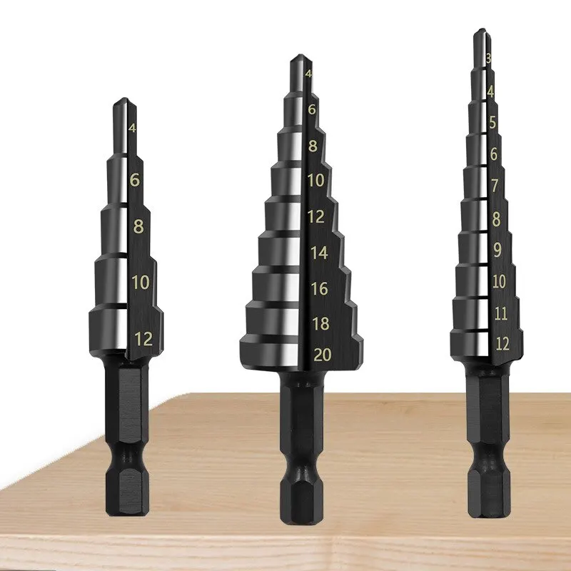 QUARKZMAN 4 Alesatori A Mano 6mm H8 - Acciaio Legato 9SiCr, Flauti Dritti, Per Allargare E Rifinire Fori In Metallo E Legno