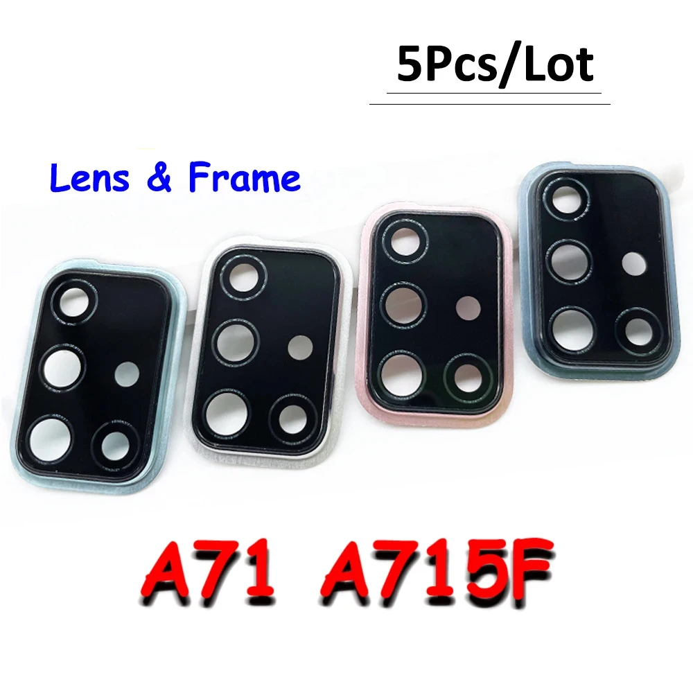 

5 шт., новый объектив задней камеры для Samsung A71 A715 A715
