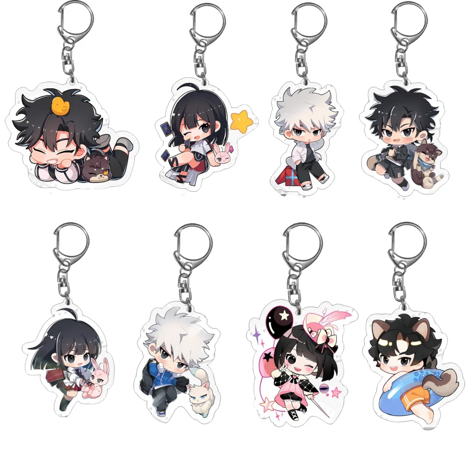 6CM Anime Link Click Shiguang Daili Ren Cosplay Key Chain Cheng Xiaoshi Lu Guang Acrylic Figure Pendant Keychain Fans Gift singer taylors swifts new album 1989 photo sticker poster keychain acrylic standing plate bookmark card fans collection gifts