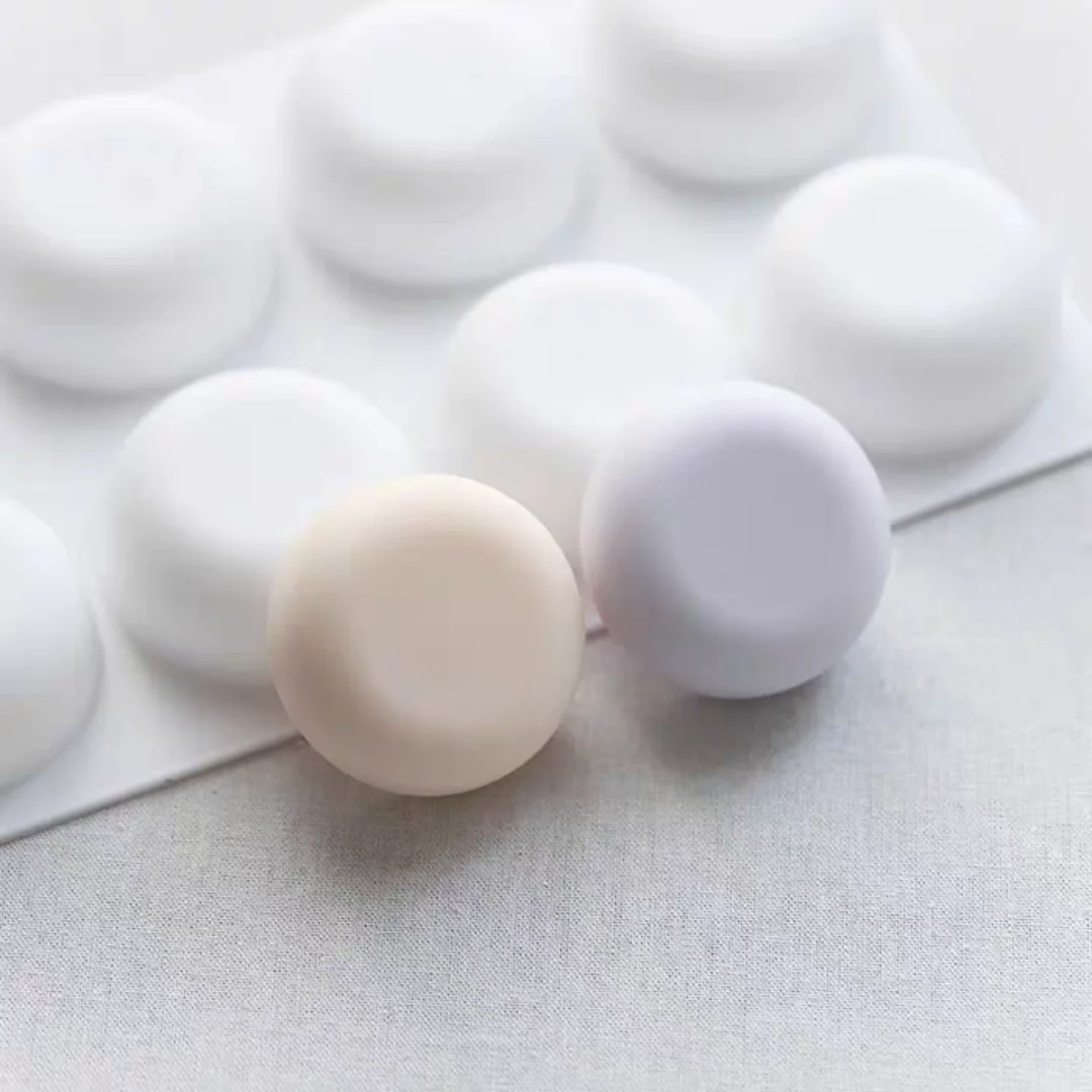 Round Soap Mold 8 Holes Silicone Mold for Handmade Soap silicone mold