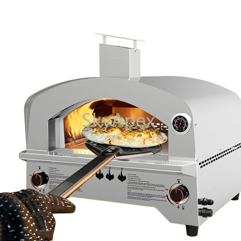 Premium Modern Luxurious Outdoor Professional Small I ndoor Portable Stainless Steel Garden Pizza Making Gas Oven Fast Heating