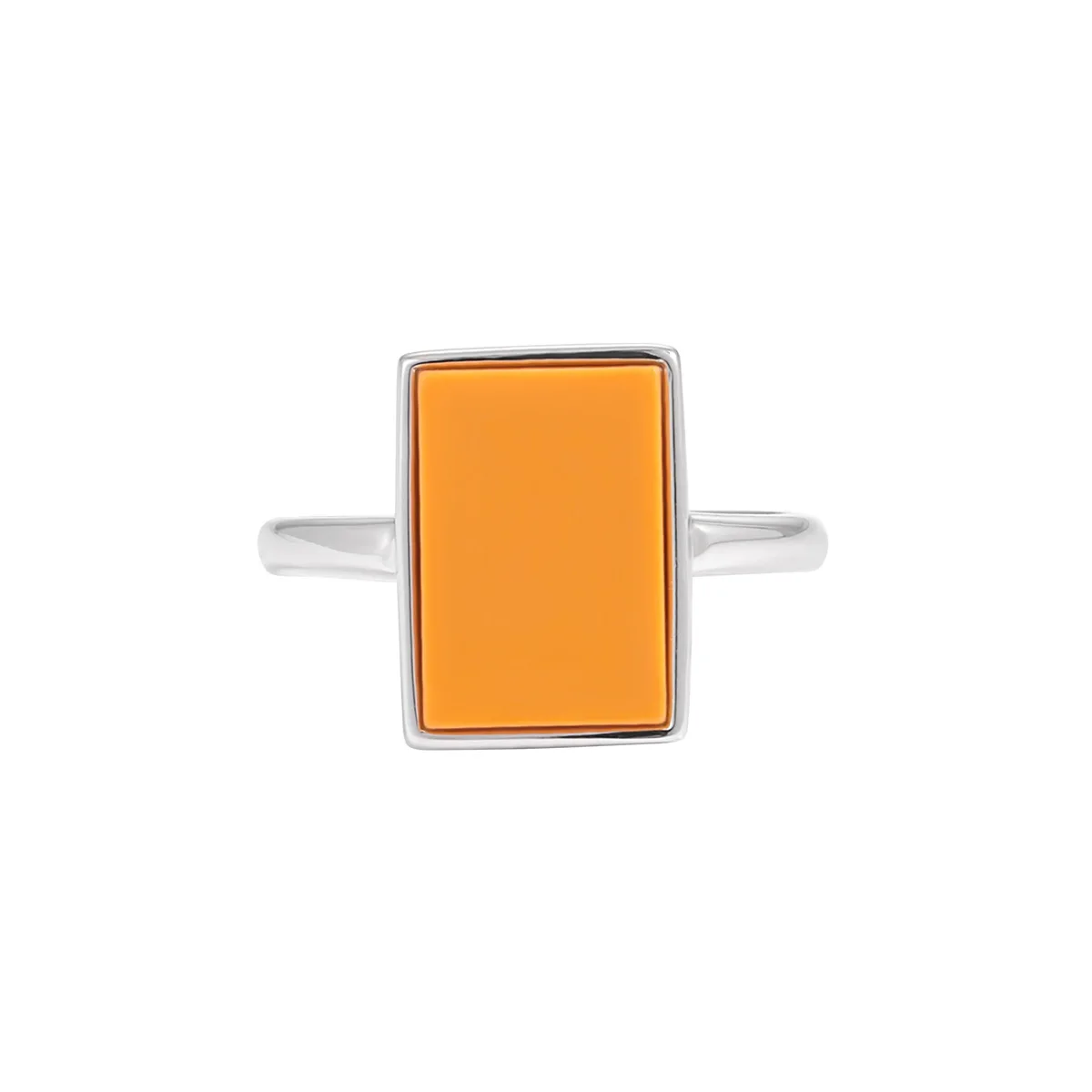 100% 925 Sterling Silver Turquoise Geometric Open Ring for Woman Girl Simple Square Design Jewelry Party Gift Dropshipping