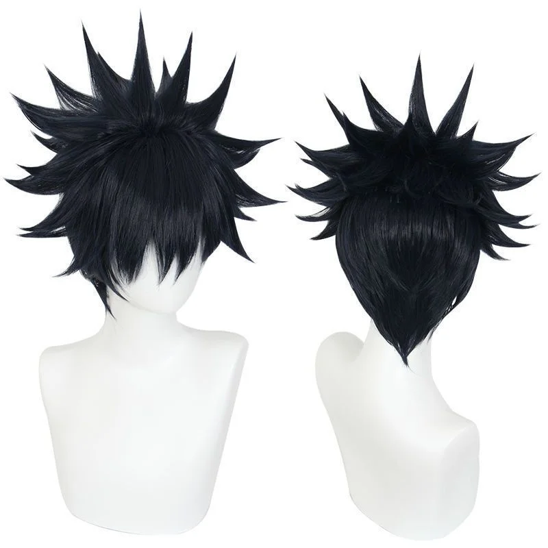 Jujutsu Kaisen Fushiguro Megumi Cosplay Wig Synthetic Short Straight Wig Anime Coser Cute Girl High Quality Wig Halloween Party 2