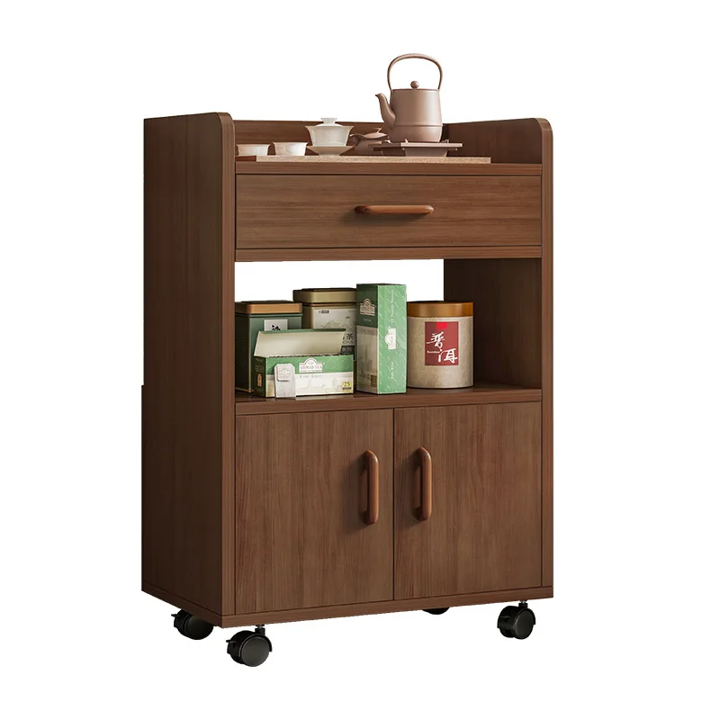 AOLIVIYA Dish Storage Cabinet Wooden Sideboard Wine Cabinet For Dining Room Living Room Office Tea Storage Shelf A4