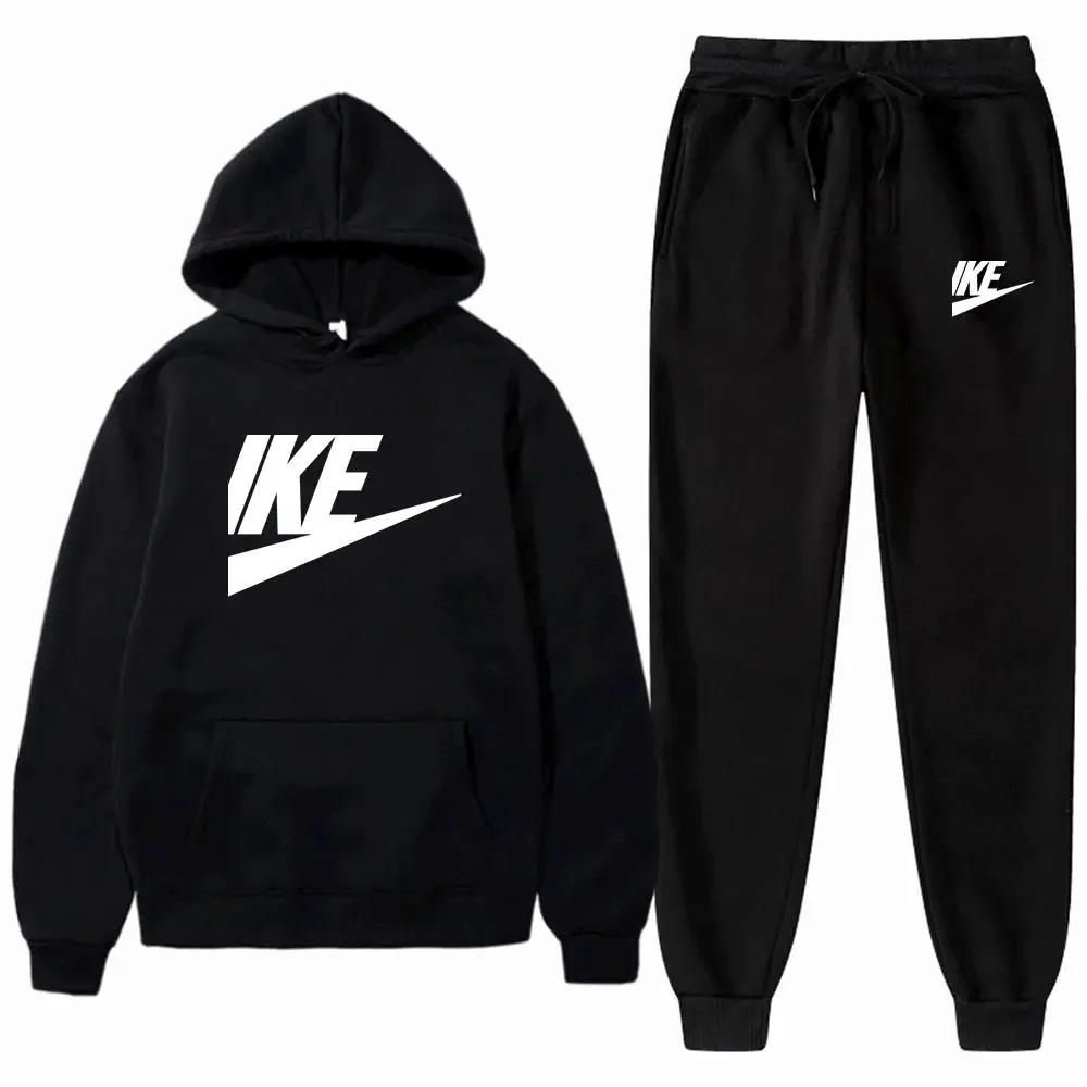Men Pullover Hoodies Sweatpants 2 Pieces Sets Fleece Casual Sweatshirt Sportswear Women Streetwear Trainning Exercise Sweaters sports suit