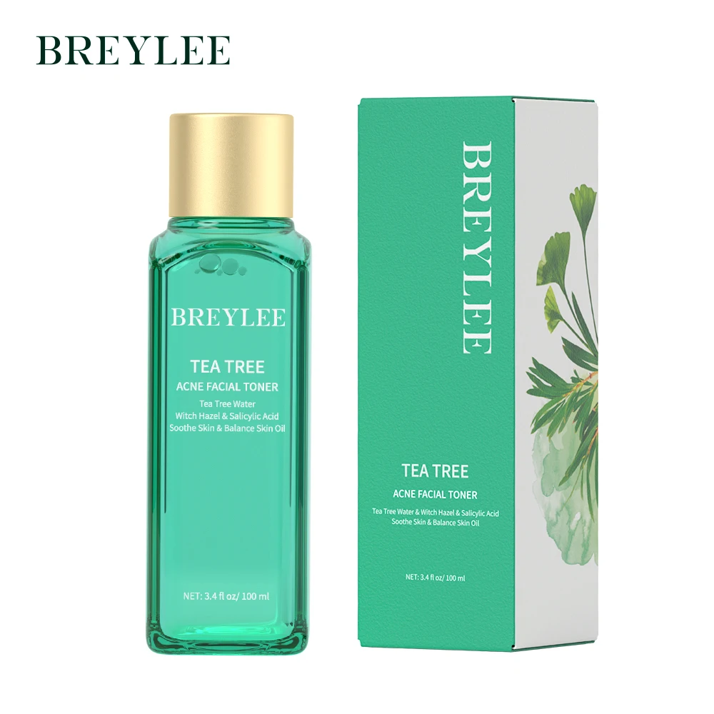 BREYLEE Facial Toner Tea Tree Essence Acne Removal Soothing Cleansing Oil Moisturizing