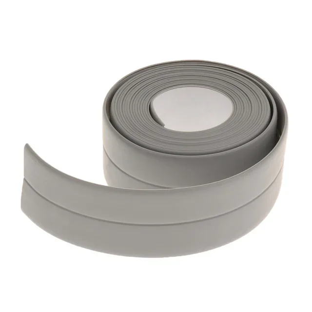 2021 Bathroom Kitchen White PVC Self Adhesive Waterproof Wall Sticker 2M*2.2CM Shower Sink Bath Sealing Strip Tape