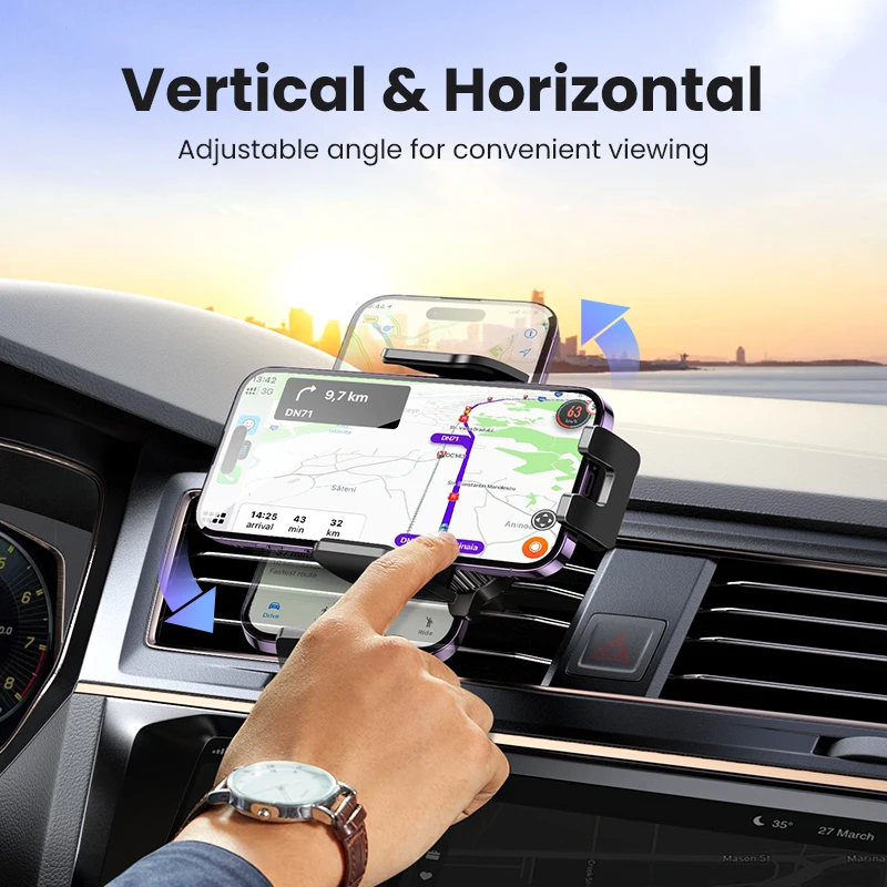 【New-in Sale】UGREEN Car Phone Stand Air Vent &  Gravity Dashboard 3 in 1 Car Phone Holder For iPhone 15 14 13 Pro Xiaomi Samsung