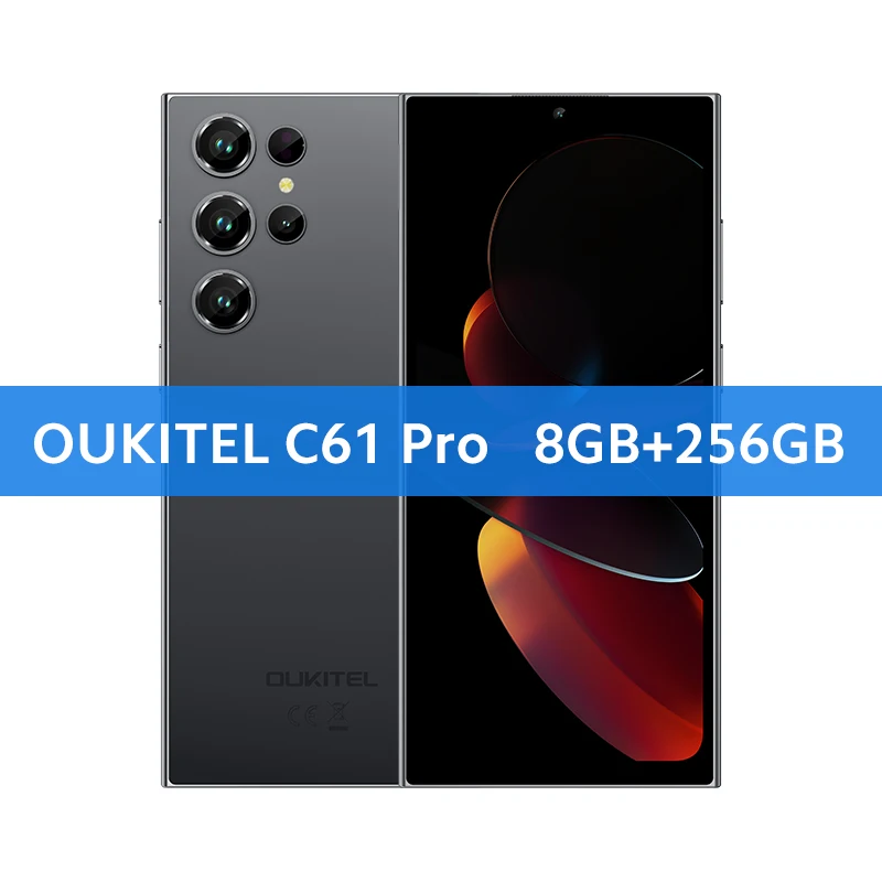 Oukitel C61 Pro Smartphone 6.88 inch HD+ 90Hz Display NFC 8GB