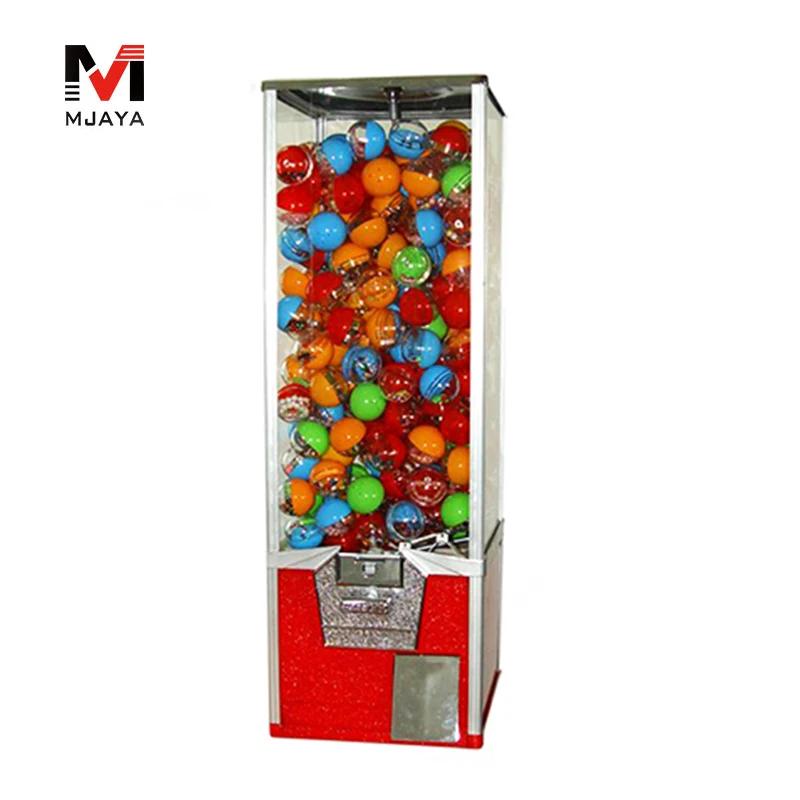 1Set Red Toy Vending Machine SAM80-76 Capsule Ball Candy Bouncing Cabinet Metal Penny-in-the-slot Coin Plastic Capsule 45-56mm
