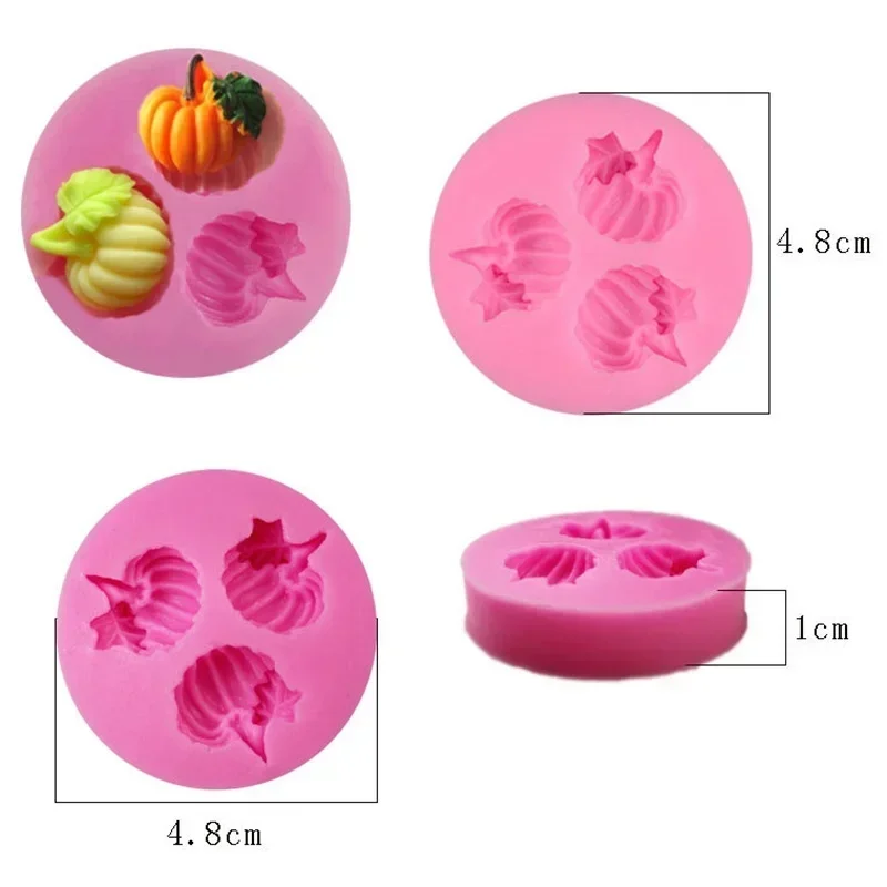 Pumpkin Creative Shape Fondant Molds Silicone Cake Mold Molds Chocolate Moulds Halloween Pumpkin Cake Decor Bakeware Baking Mold