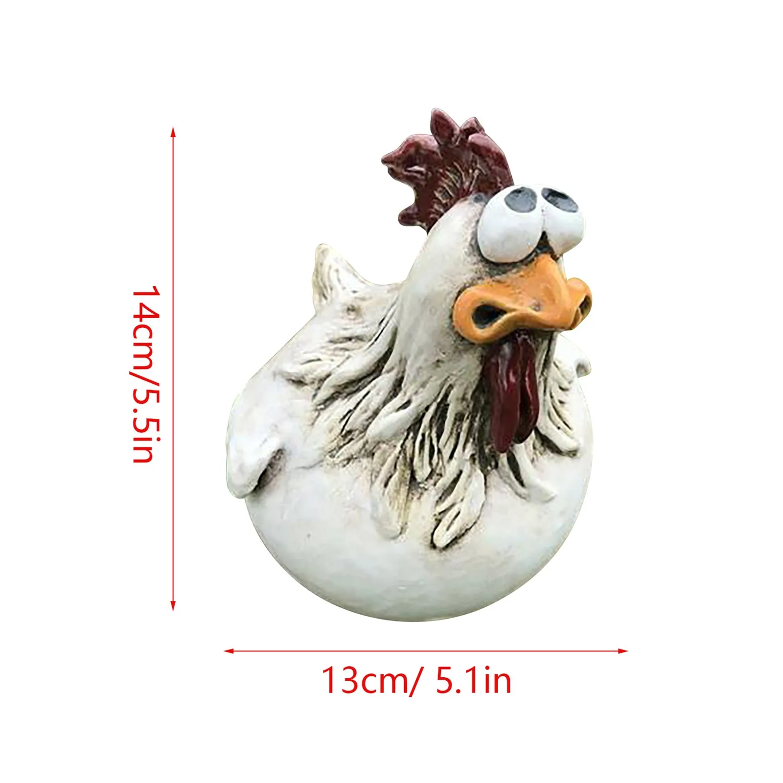 Chicken resin statue Funny Chicken Fence Decor Statues Resin Garden Farm Yard Chicken Hen Sculpture Art Craft Courtyard Housewarming Home Decoration