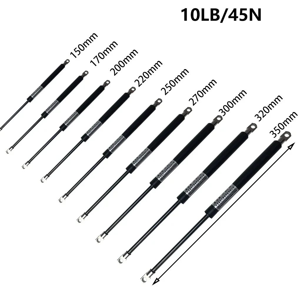 1PC 45N/10LB 강철 눈이있는 가스 스트럿츠 충격 흡수 장치 가스 스프링 리프트 스트럿츠 댐퍼 쿠션 주방 찬장 경첩
