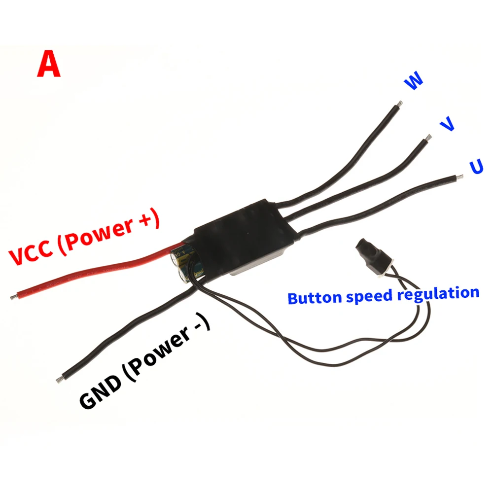 1PCS BLDC 3상 브러시리스 모터 드라이버 홀리스 모터 드라이브 보드 DC 7.4V 12V 18V 24V 200W 전위차계가있는 속도 컨트롤러