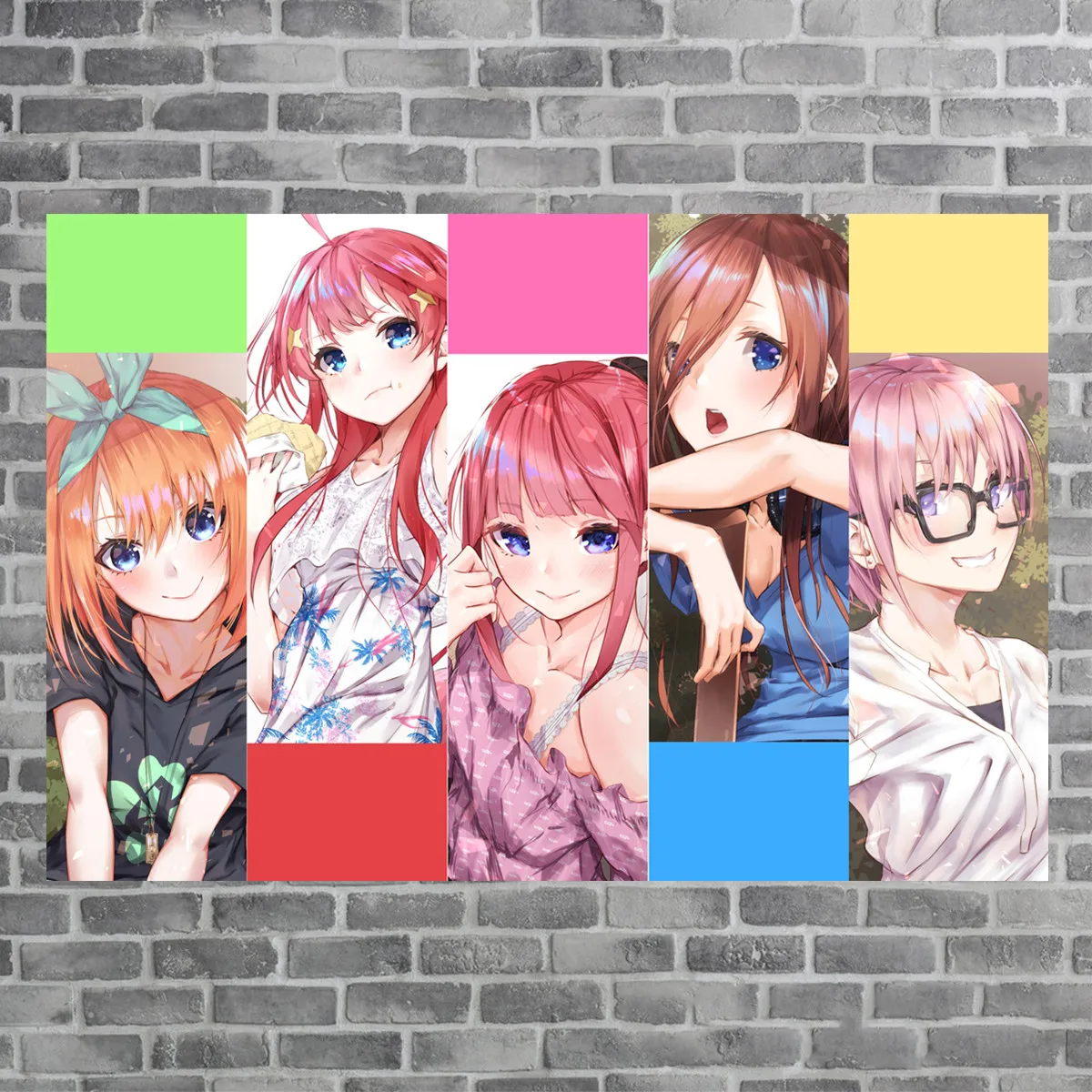 Em promoção! 5-toubun Não Hanayome Hd Cartaz Anime Cartazes Sexy Cartaz De  Lona Da Pintura De Parede Da Sala Decoração, Pintura De Parede Decoração Da  Casa Da Pintura