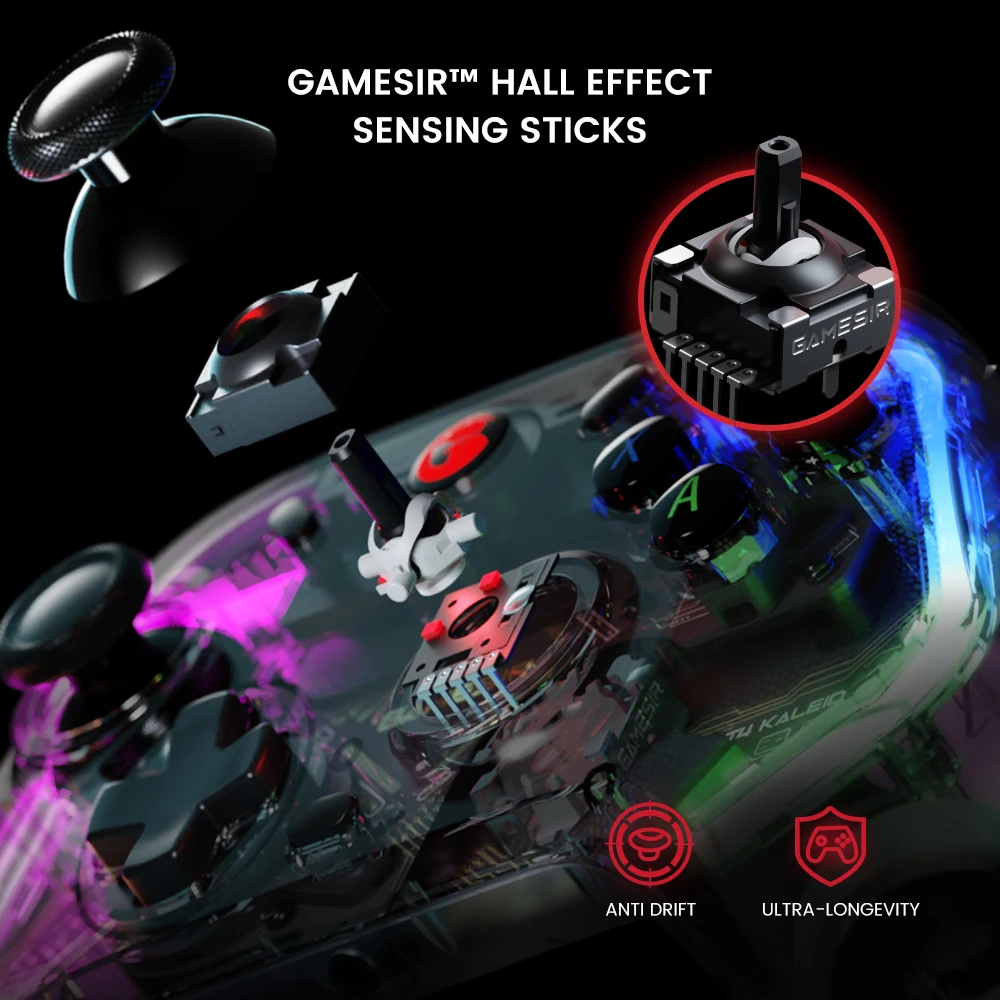 GameSir Kaleid   е  Ʈѷ, Ȧ ȿ 帮Ʈ , ٵ ġ PC  ȵ̵ TV ڽ, T4