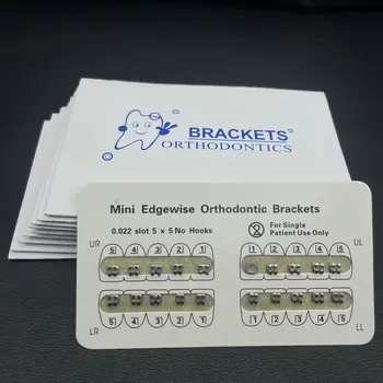 10 แพ็คทันตกรรมจัดฟันวงเล็บโลหะวงเล็บ MINI Roth/MBT/Edgewise 022 สล็อตทันตแพทย์วงเล็บทันตกรรมวงเล็บโลหะ 15