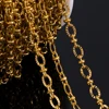 No Fade 2Meters Stainless Steel Radial Line Metal Beads Chain Embossing Bracelet Chain Bulk Jewelry Making DIY Necklace Supplies 2