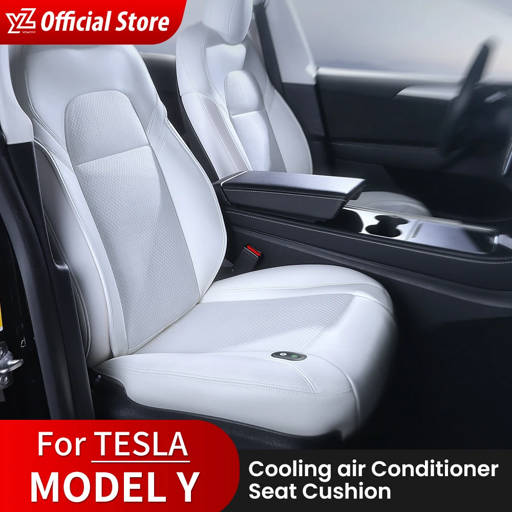 YZ For New Tesla Cushion  Ventilation Seats Cover Model 3 Y Summer Cool Breathable with Fan Ventilated Seat Car Accessories