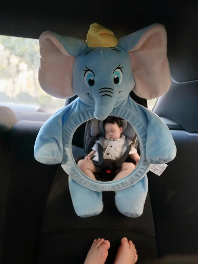 Cartoon Car Baby Seat Observation Mirror Car mounted Elephant Safety Tool Baby Special Rear View Mirror