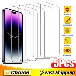 Premium Tempered Glass Screen Protector - 5 Pack - 5 Pieces (For iPhone 17Pro Max)
