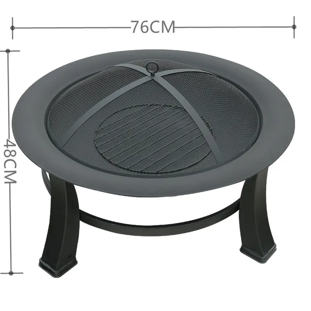 30 "Tűz Gödrök Kerek Pörkölt Kályha Vasfűtő Pörkölés Brazier Multifunkcionális Barbecue Kültéri Melegítők - Image 6