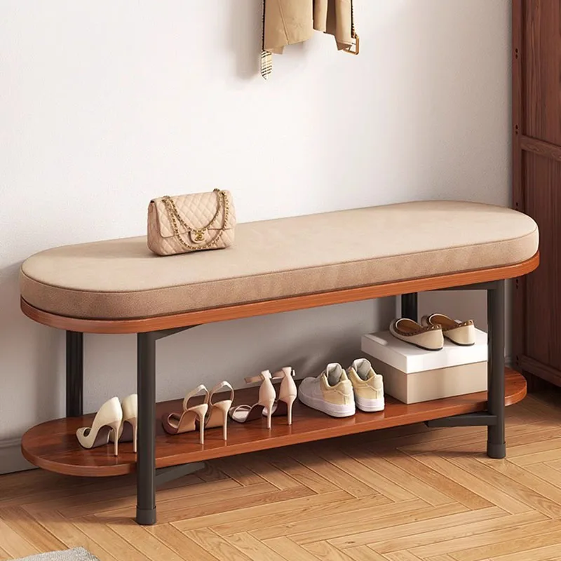 

Storage Luxury Shoe Cabinet Bench Display Slippers Modern Shoe Shelf Minimalist Entrance Hall With Seat Sapateira Home Furniture
