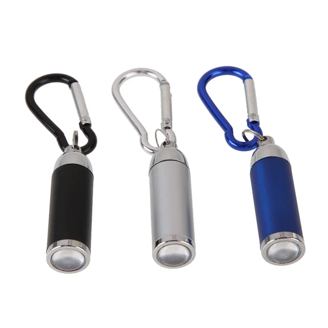 LED Strong Light Torch Retractable Zoom Mini Emergency Flashlights Aluminum Alloy LR44 Battery Powered Lighting Tools for Caving