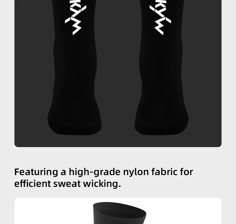 YKYWBIKE 2026 Unisex Sportsocken Mikroreflektierende Fahrrad-Rennrad-Laufsocken Atmungsaktive Feuchtigkeitsabsorbierende Socken – Detail 7