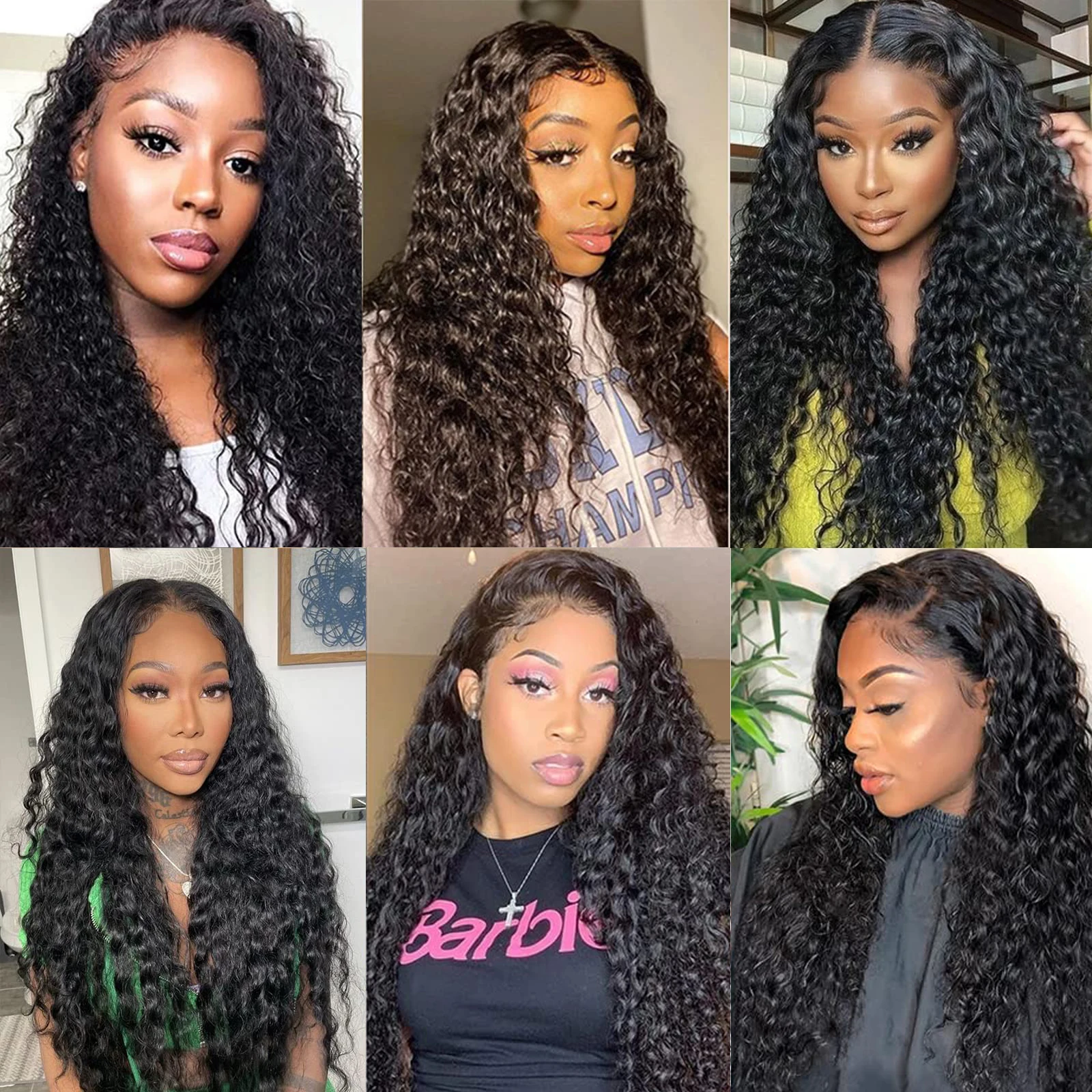 Deep Wave Human Hair Bundle Brazilian 100% Virgin Human Hair Weave Extensions Wet And Wavy 1/3 Pcs Curly Bundles